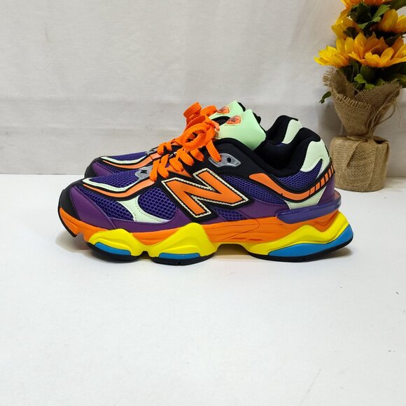 New Balance 9060 Prism Purple Vibrant Spring U9060NBX Men 8.5 Mesh/Leather Upper - Picture 3 of 16